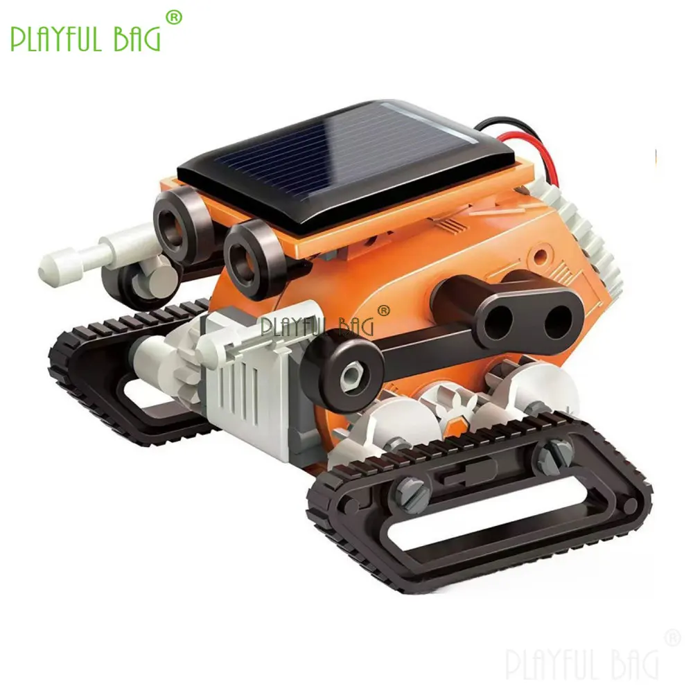 Diy montado brinquedos 7-em-1 auto instalando robô solar brinquedo ciência criativa movido a energia solar conjuntos de construção de haste crianças presente vg222