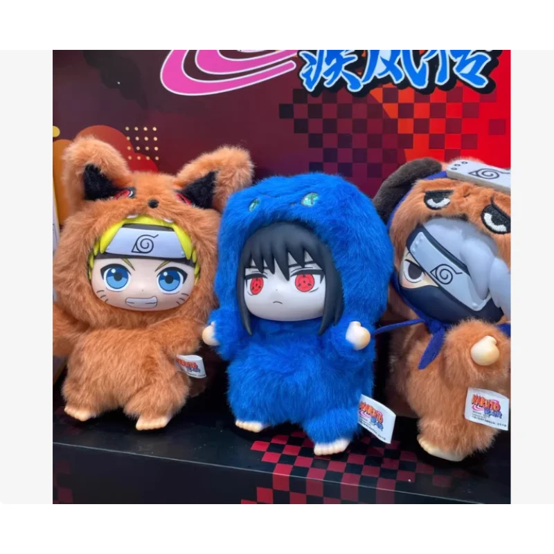 متوفر في المخزون الأصلي إيكي ناروتو صندوق أعمى ناروتو شيبودن سلسلة الحفلات ناروتو المفاتيح دمية لعبة جمع هدية