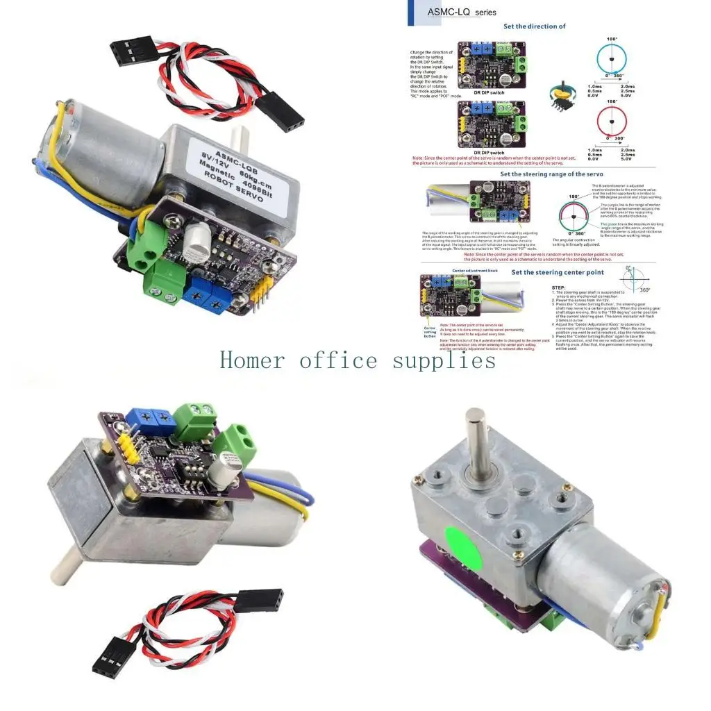 K43B 360 Encoded Servo For Robotic Arms And Automation Equipment Metal Servo