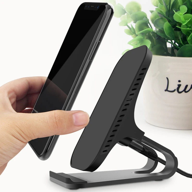 10W Fast Charging Metal Bracket for iPhone17 16 15 Wireless Charger Fast Charging Desktop Mobile Phone For Samsung S26 S25 S24 - view 2