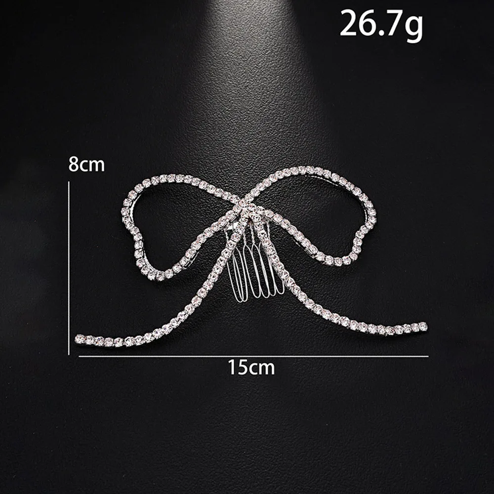 دبوس شعر نسائي كلاسيكي معدني من حجر الراين إكسسوارات شعر أنيقة على الموضة Y2K Kauri Bow دبوس شعر لتزيين الهالوين