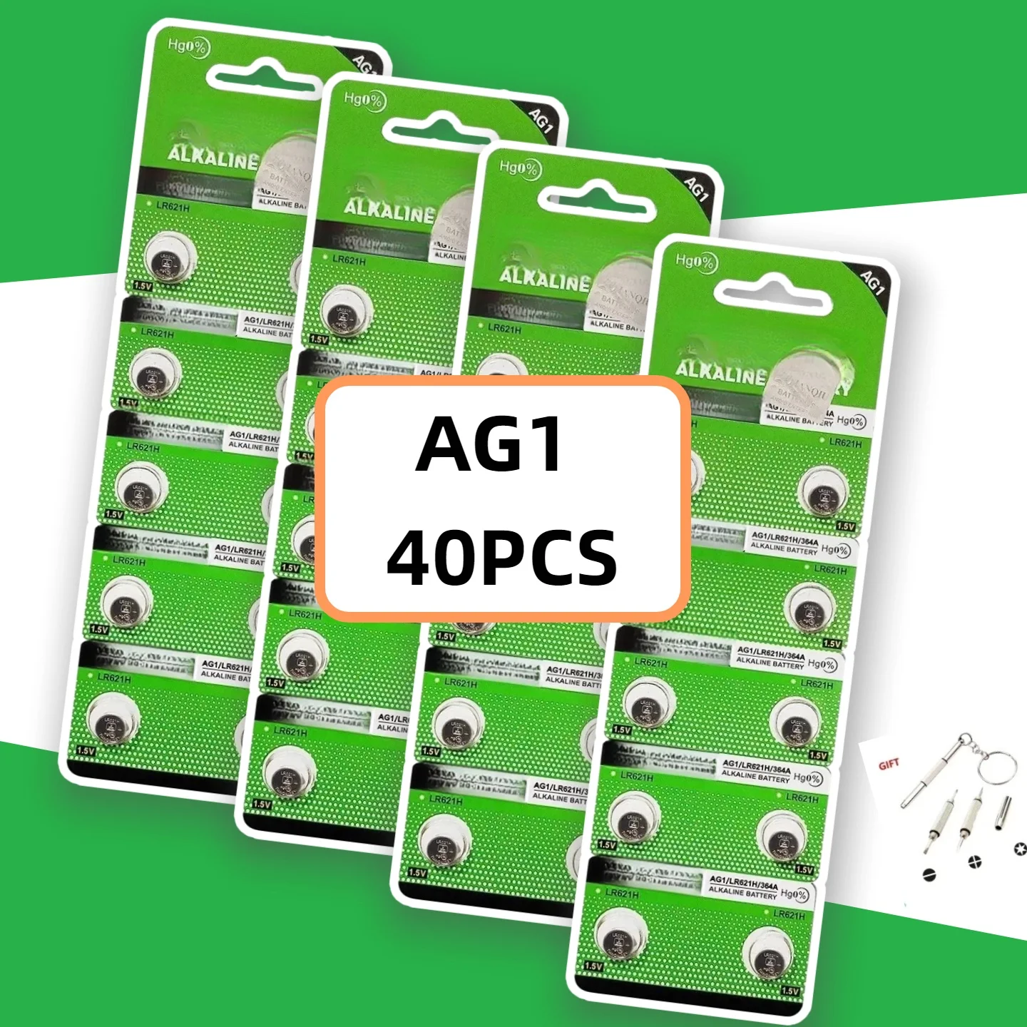 

10-40PCS AG1 Coin Battery LR621 364 Button Cell Coin Alkaline Battery 1.55V SR621SW 364A L621 for Watches Toys No Mercury