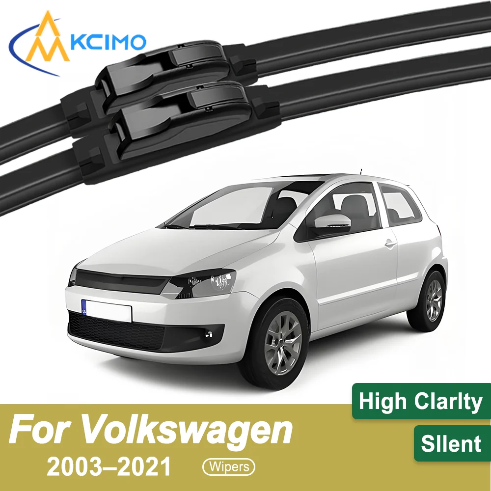 

Silent Front Windshield Wiper Blades Pair for Volkswagen Fox 2003–2021 Aerodynamic Efficiency to Reduce Operational Noise