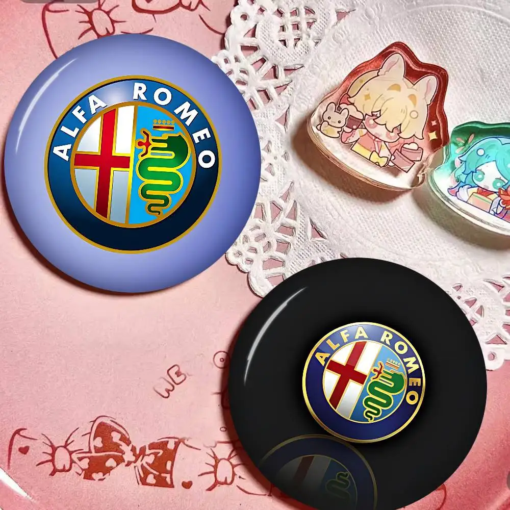 A-Alfas Cool R-Romeoes Anime Button Pin Handmade Brooch For Clothes Cartoon Badge Backpack Decoration Jewelry Accessories
