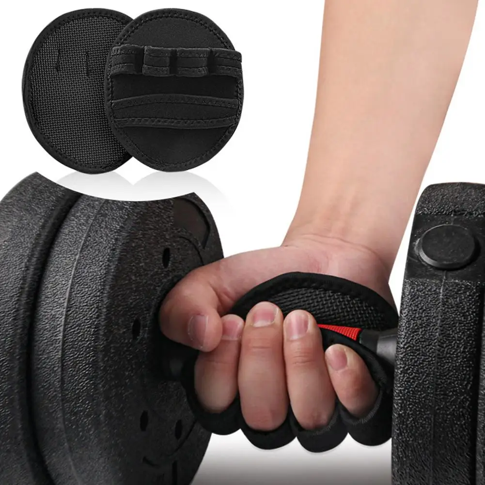 Lifting Palm Dumbbell Grips Pads Unisex Anti Skid Weight Cross Training Gloves Gym Workout Fitness Sports For Hand Protecto S4P0