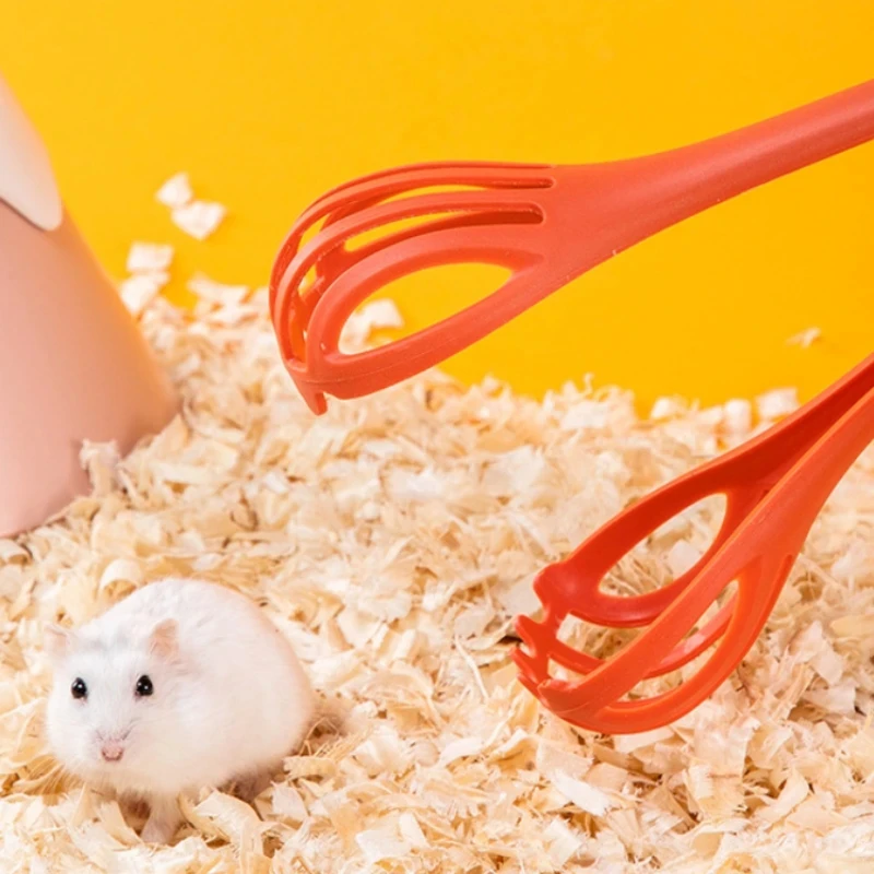 Hamster Clip Mousetrap Anti-Bite Long Handle Breathable Clip Small Animals Life Interactive Toys Rat Pet Clean Accessories