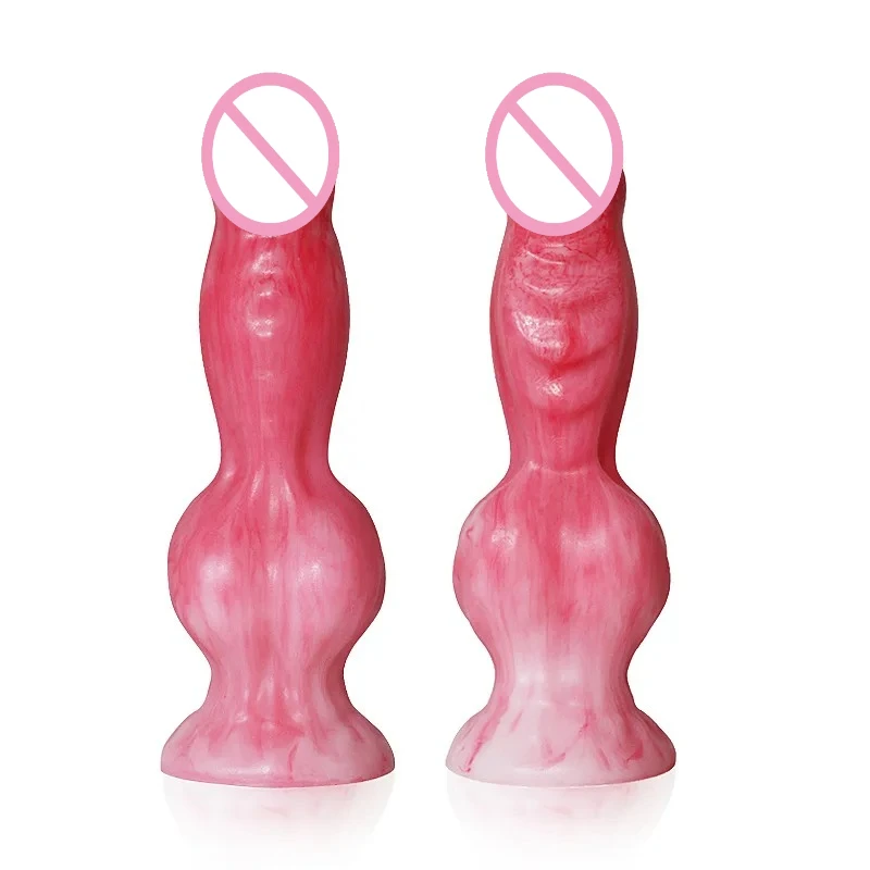 New Oversized, Irregular-shaped Dog, Sm Simulation Animal, Artificial Penis, Erotic Silicone, Hind Court Anal Plug for Adults
