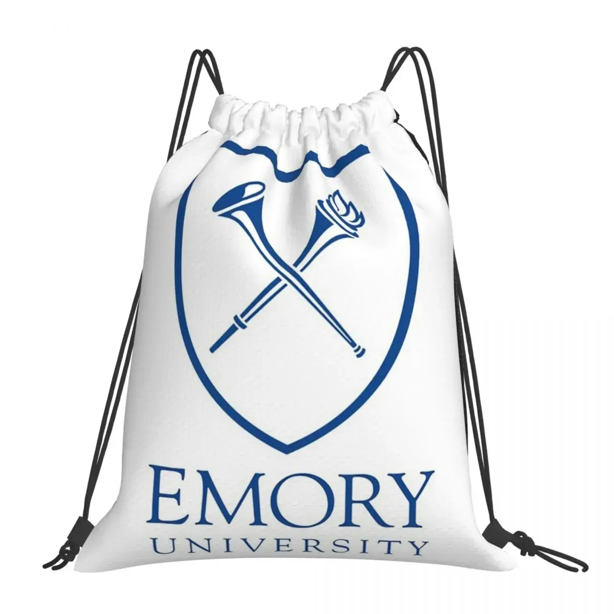 

Emory University Backpacks Multi-function Portable Drawstring Bags Drawstring Bundle Pocket Sports Bag BookBag For Travel School