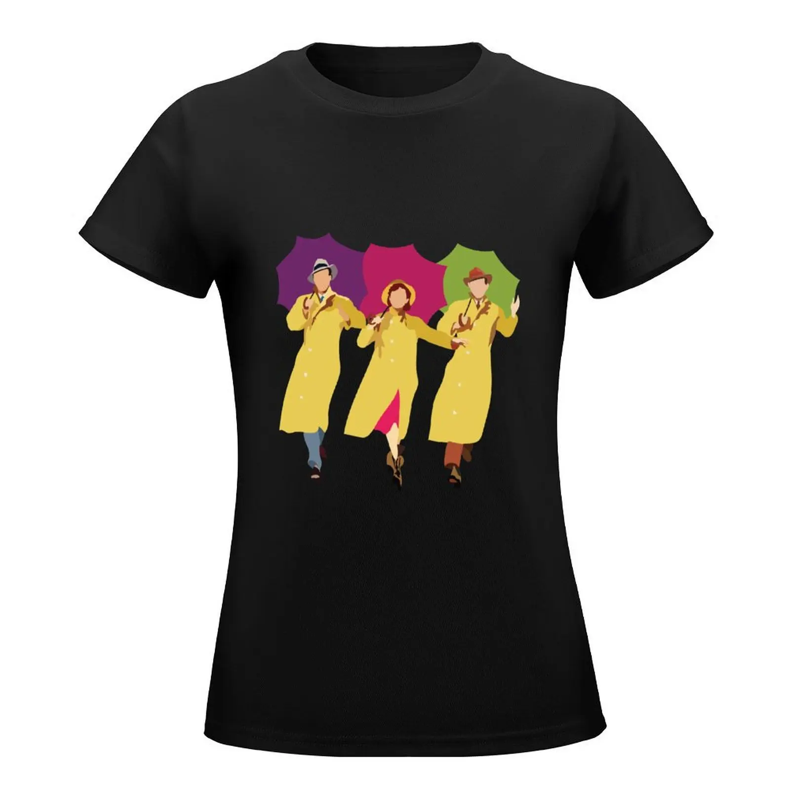 Singing in the Rain T-Shirt tops cute clothes plus size tops spring clothes Women 2024