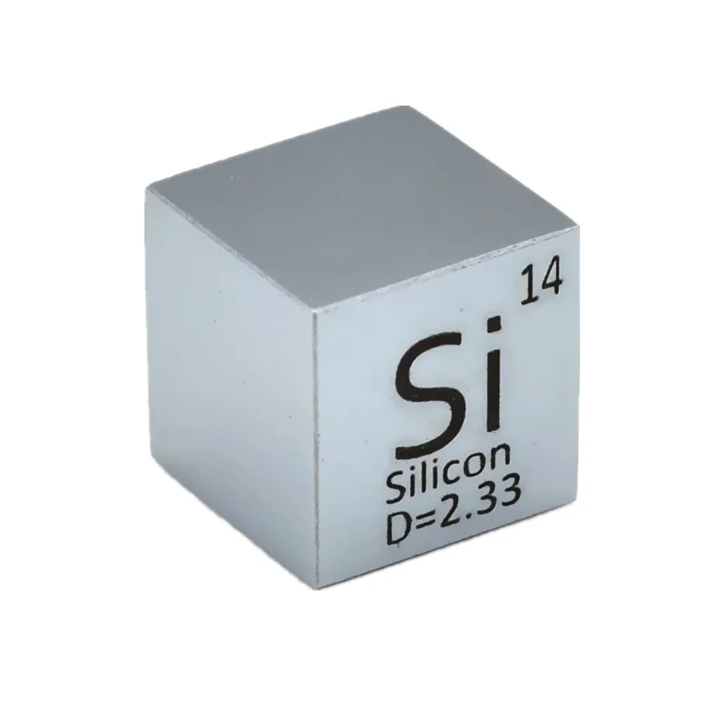 

6N Silicon 10mm Cube for Element Collection Si Density Block 99.9999% Hand Made DIY Hobbies Crafts Display Mirror Polished