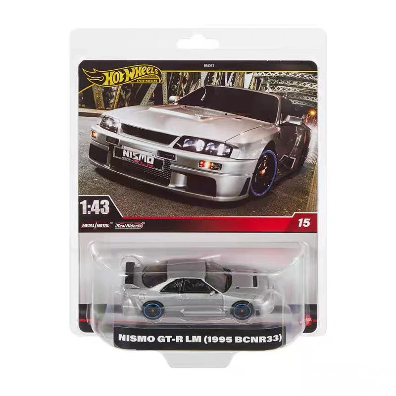 In stock Hot Wheels Premium Car Boys Toys 1:43 Diecast Nissan Skyline GTR V-spec Nur Toyota 4runner McLaren F1 Nismo Model Gift