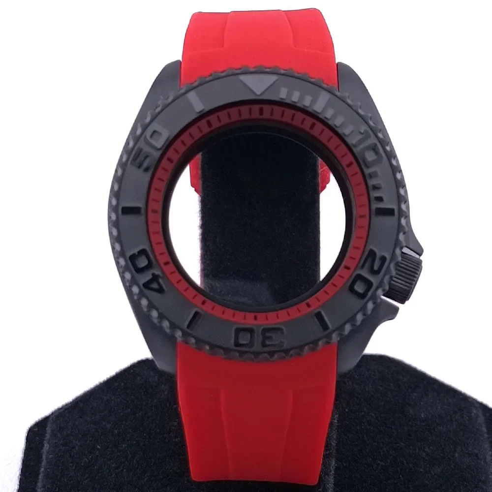 

SKX007 Case 42mm Men's Watch Stainless Steel Rubber Strap FIT NH35 NH36 Movement Watch Accessories Sapphire Glass 22mm strap