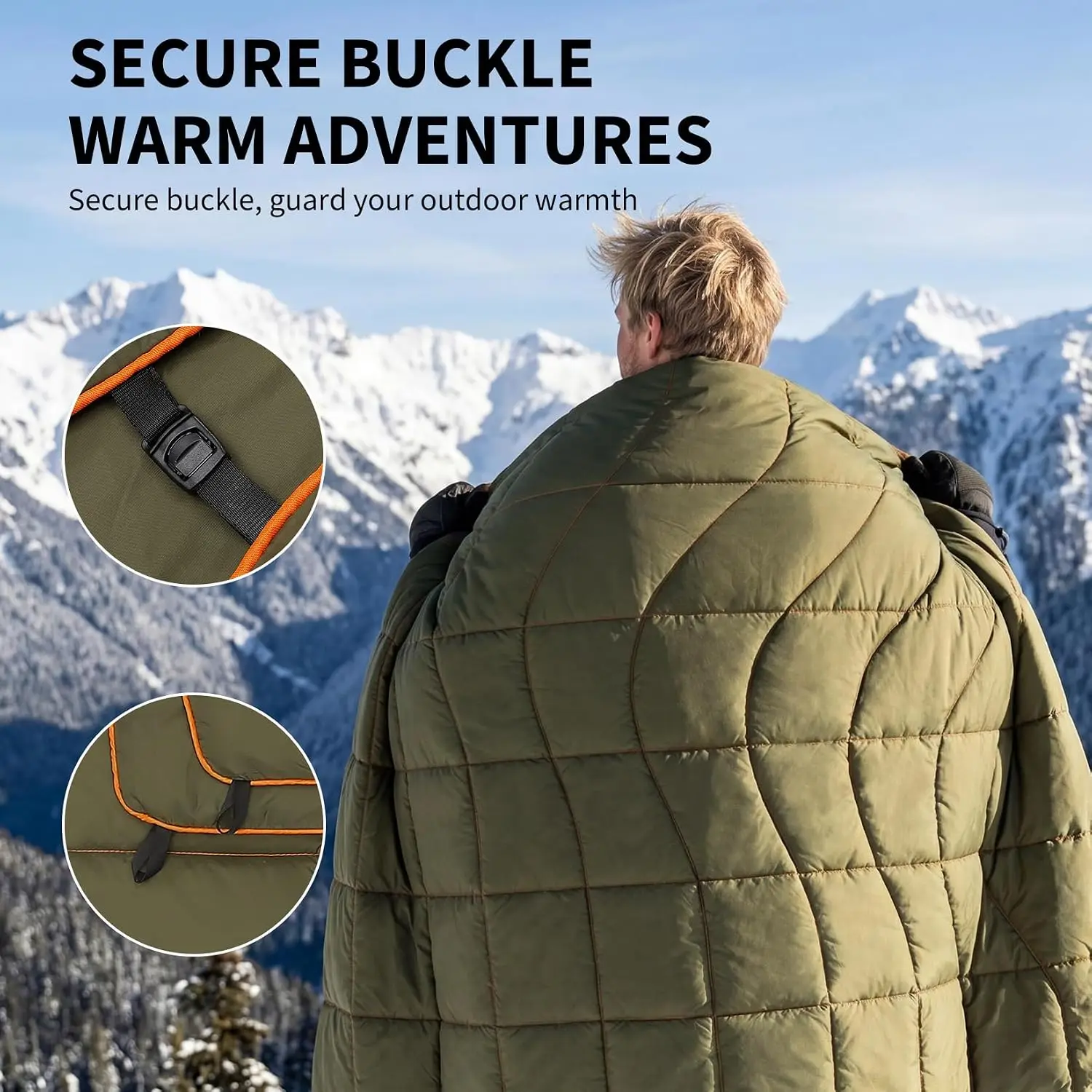 Tacleekii Waterproof Packable Camping Blanket 2