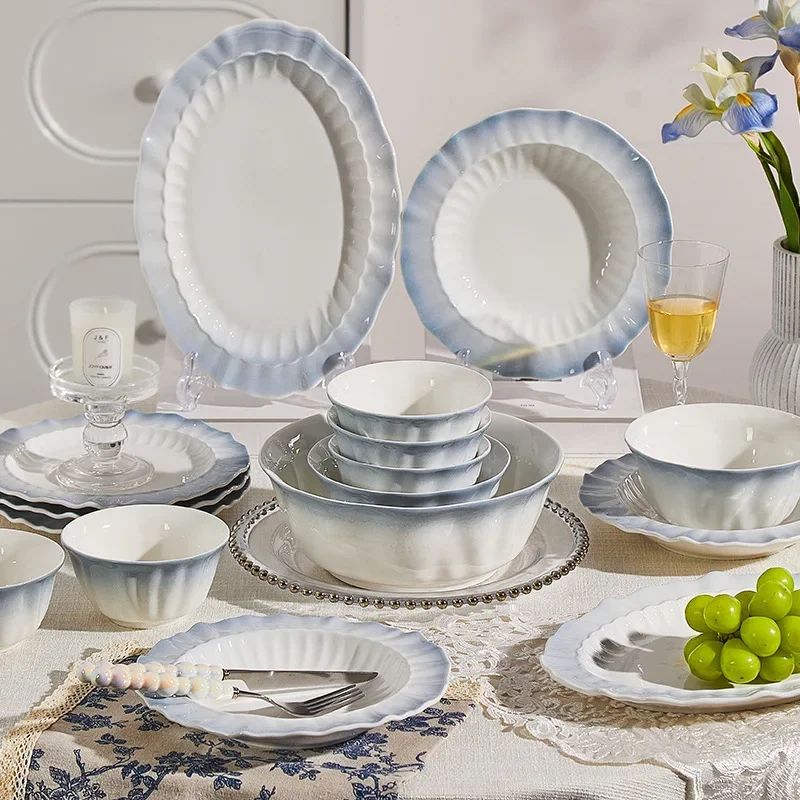 Ceramic Bowl Set, Household Tableware, Housewarming, Chopsticks And BowlsW30