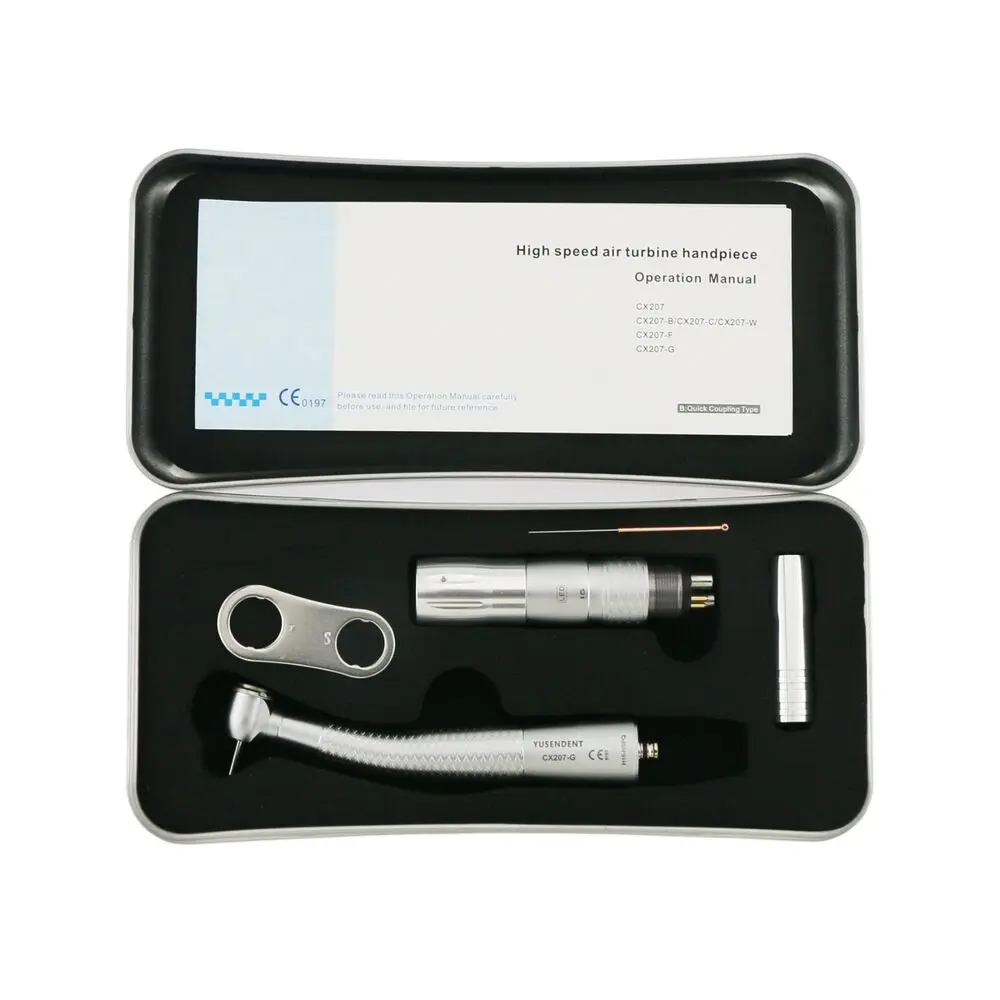 COXO Handpiece Turbin Serat Optik Kecepatan Tinggi Gigi CX207 GN-SP CX207 GN-TP Cocok NSK 6 Lubang Kopling