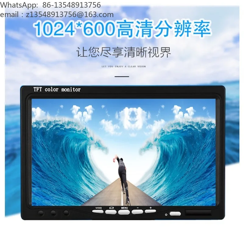 7 Inch HDMI Monitor IPS LCD Screen 1920*1080 Security Display 2 Way AV VGA Input