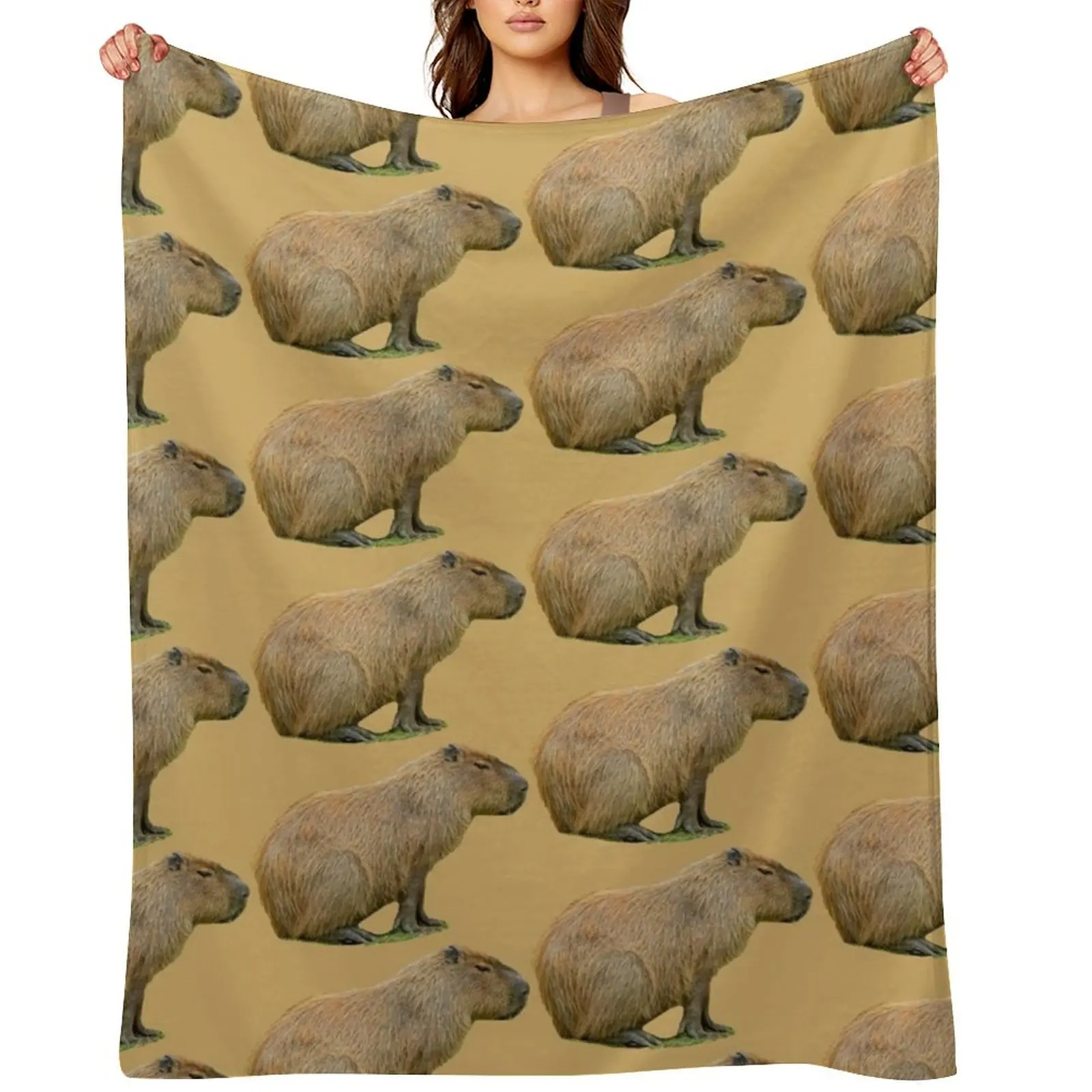 

Capy relaxing Throw Blanket Softest Vintage Giant Sofa Blankets