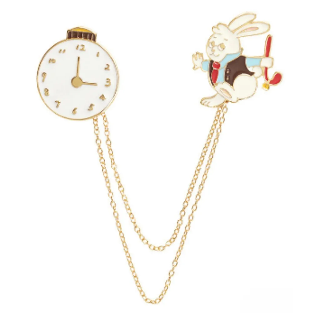 

PESENAR Easter Dress Up Accessories Bunny Chain Brooch