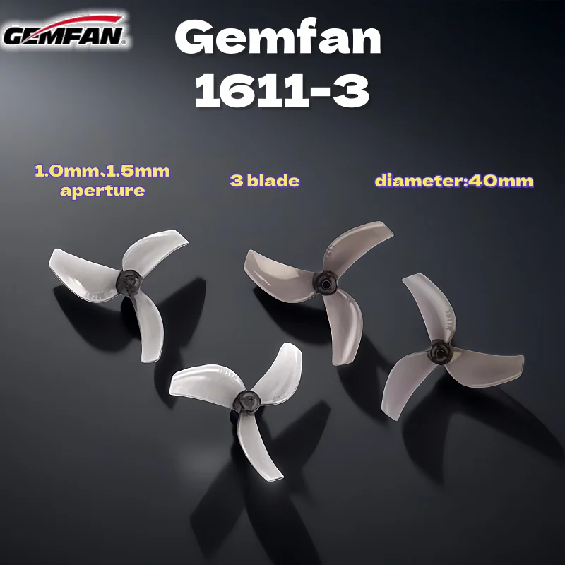 

Qianfeng Model Gemfan1611-3 ultra-lightweight design 40mm three-blade propeller hole 1mm 1.5mm