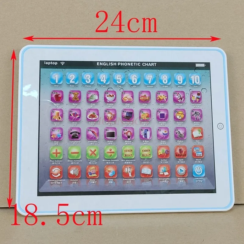 Rechargeable Tablets Children Learning Educational Toys Baby Early Childhood Reading Machine Infants 0-3-6 Years Old 2021