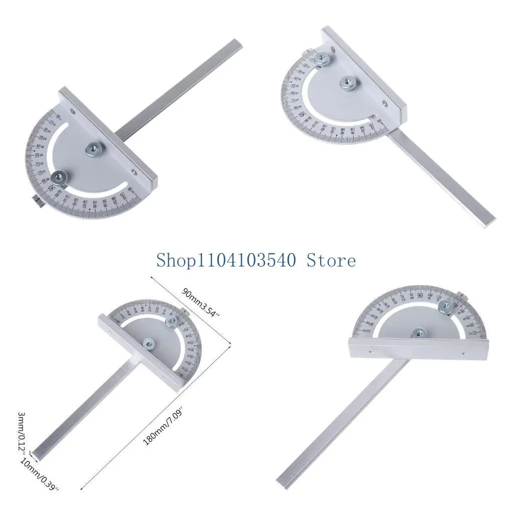 

02DC Многоцелевая угловая линейка с прозрачной шкалой, металлические деревообрабатывающие станки DIY, прочные