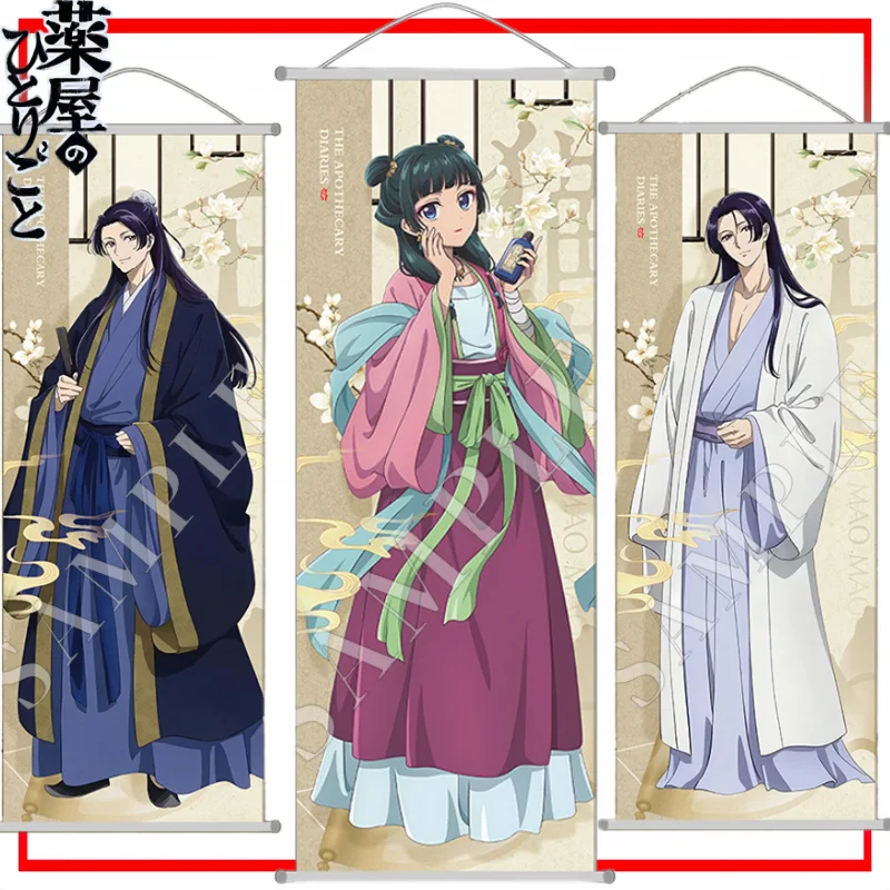 

New The Whispers of The Apothecary Girl Hanging Poster Cartoon Mao-Mao Scroll Wall Hanging Anime Poster Goods Merchandise Gift