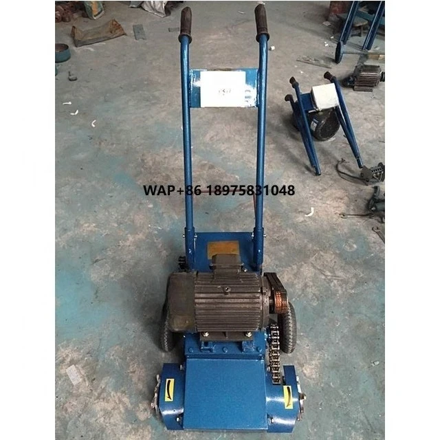 

Concrete pavement cleaning machine hand-push cement floor milling device