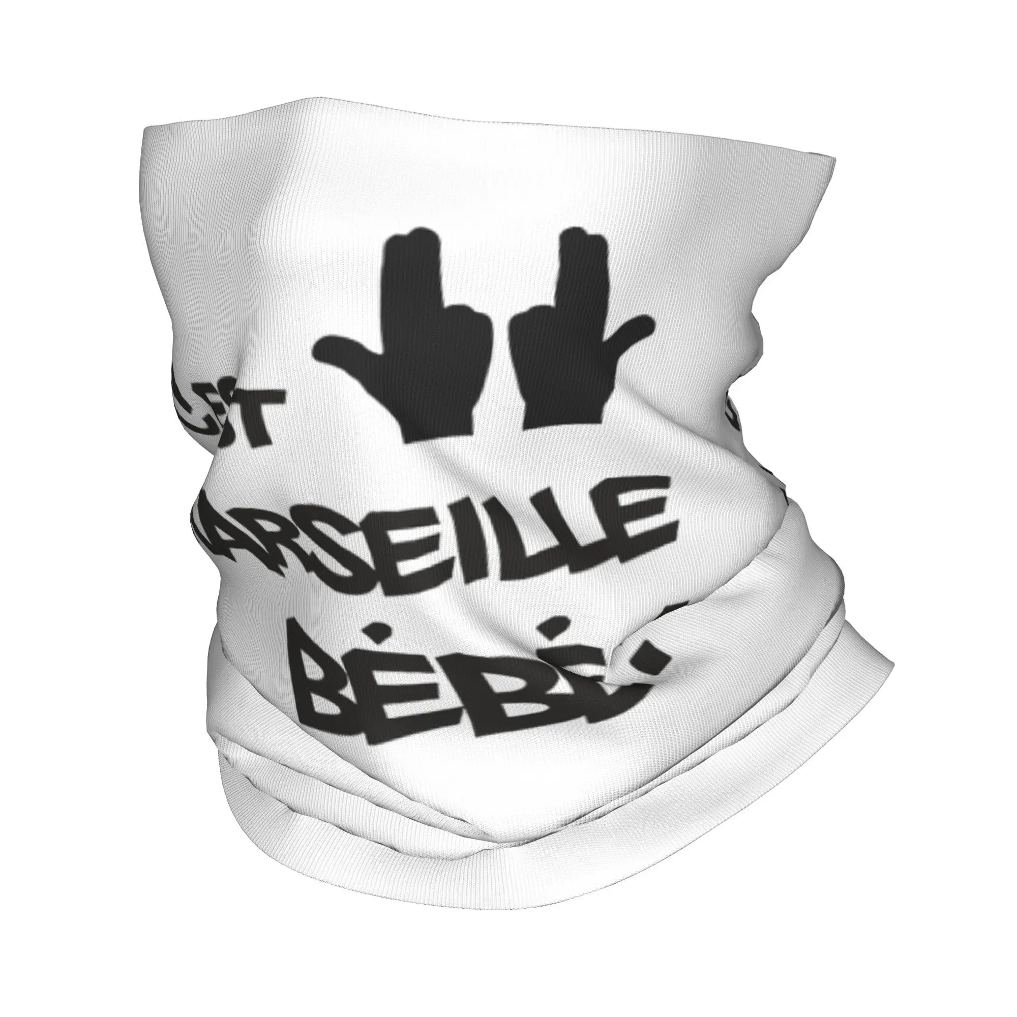 

C'est Pas La Capitale C'est Marseille Bébé Jul Bandana Neck Cover Printed JUL Wrap Scarf Multifunctional Face Mask Men Adult