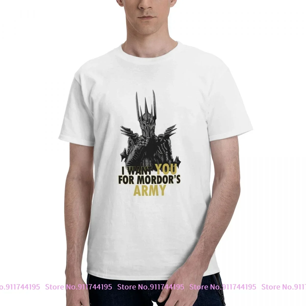 New Mordor S Army Sauron Ring Dark Lord Uncle Sam Parody Movie T-shirt Tee Fashion Shirt Hot Deals