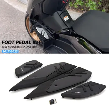 Motosiklet yeni Footpads YAMAHA XMAX 300 XMAX X MAX 125 250 300 400 2017-2024 2023 2022 ayak mandalları pedallar plaka pedleri alüminyum