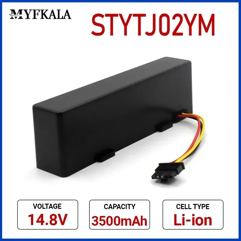 

STYTJ02YM 14.8V 3500mah For Xiaomi Mop Pro Robot Vacuum Cleaner Replacement Battery For Yunmi MVVO1-JG Haier JX37