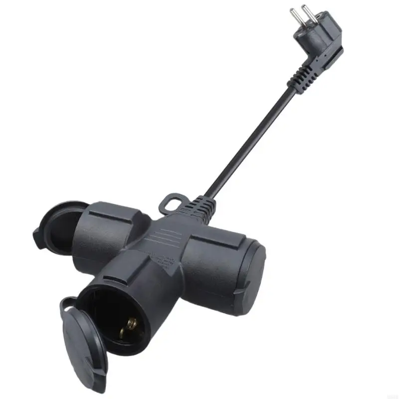 

Тройные заглушки Power Plips 16a 250 В 3500 Вт IP44 Гибкий удлинитель Гибкий резиновый кабель для домашнего офиса сад M68E