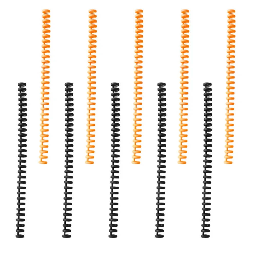 10 pçs espiral ligação bobinas de plástico diy folhas soltas pasta anéis escola caderno livro página encadernação suprimentos plástico fichário anéis