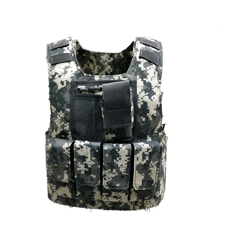 Camuflagem Tactical Bulletproof coletes para crianças, uniformes militares, combate armadura, equipamento soldado do exército, forças especiais Cosplay trajes