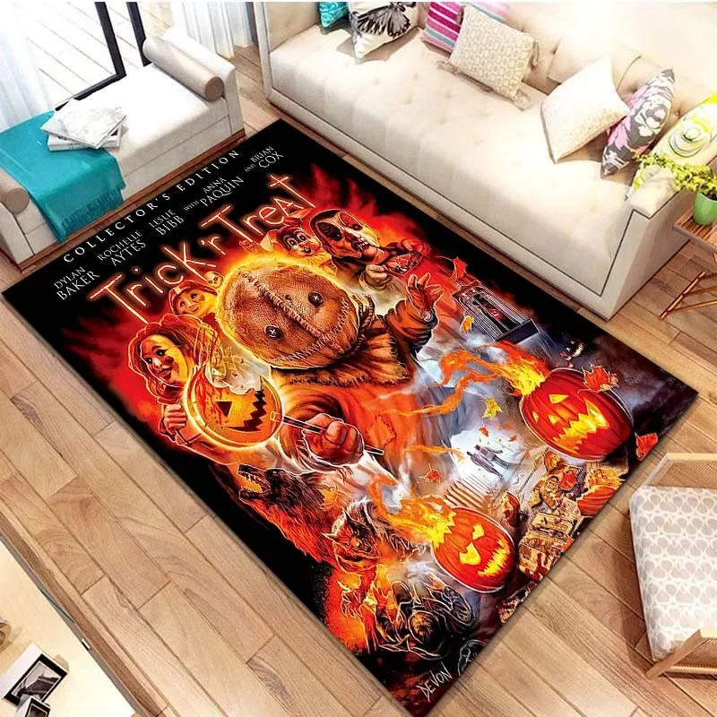 Trick'r Treat Horror Movie Custom Living Room Carpets Non-slip Bedroom Soft Play Mat Birthday Gift Rugs Bedroom Decor Area Rug