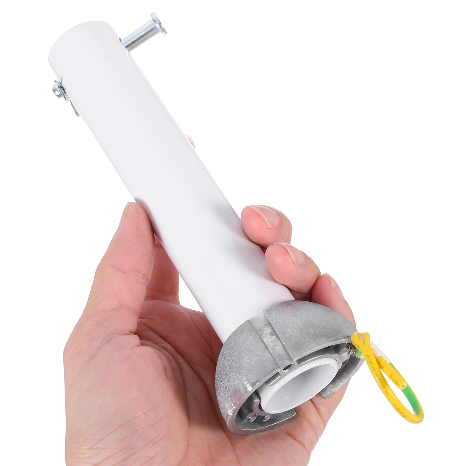 Picture 7: Ceiling Fan Long Pipe Downrod Universal Tube White Metal Hooks Hanging Extended Design Sturdy Rod High Strength Material