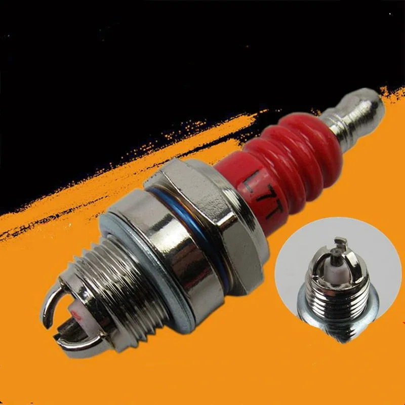 Three-sided Pole Spark Plug L7T 2 Stroke Electrode Gasoline Chainsaw Brush Cutter Engine 2500 3800 4500 5200 Replace Accessories