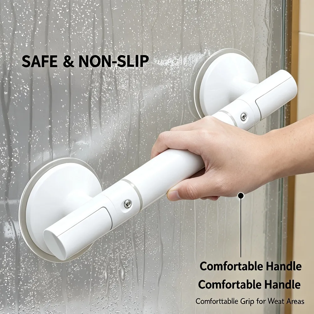 Fashion Anti Slip Hand Grips Shower Tub Grab Handle Safety Bathroom Aid Bath Hardware Safe Handle Handrail Grip Rail