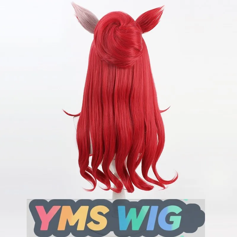 【Peluca YMS】Jockey Girl Only Love You Peluca de cosplay Cuero cabelludo realista con orejas y cola a juego