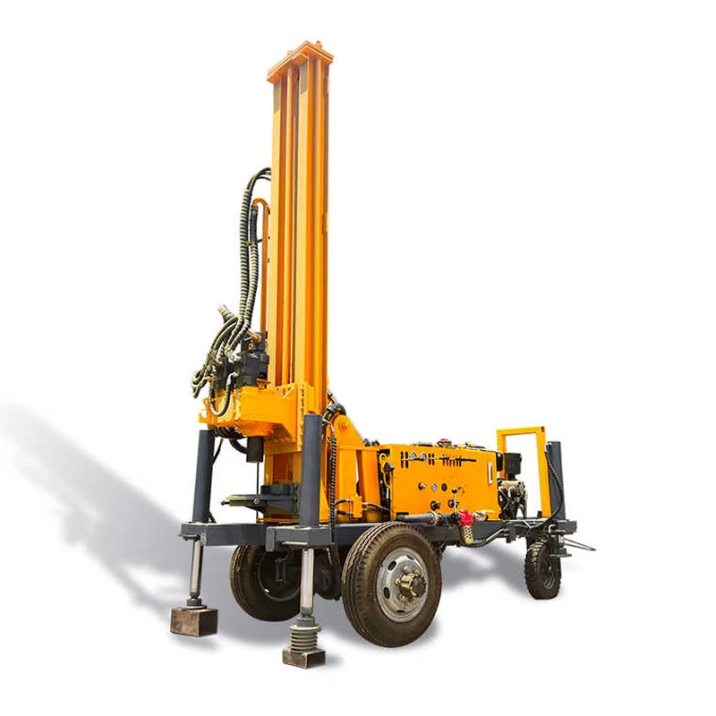 Impianto di perforazione idraulico del pozzo d'acqua delle ruote 150M per la macchina rotativa della roccia del pozzo profondo