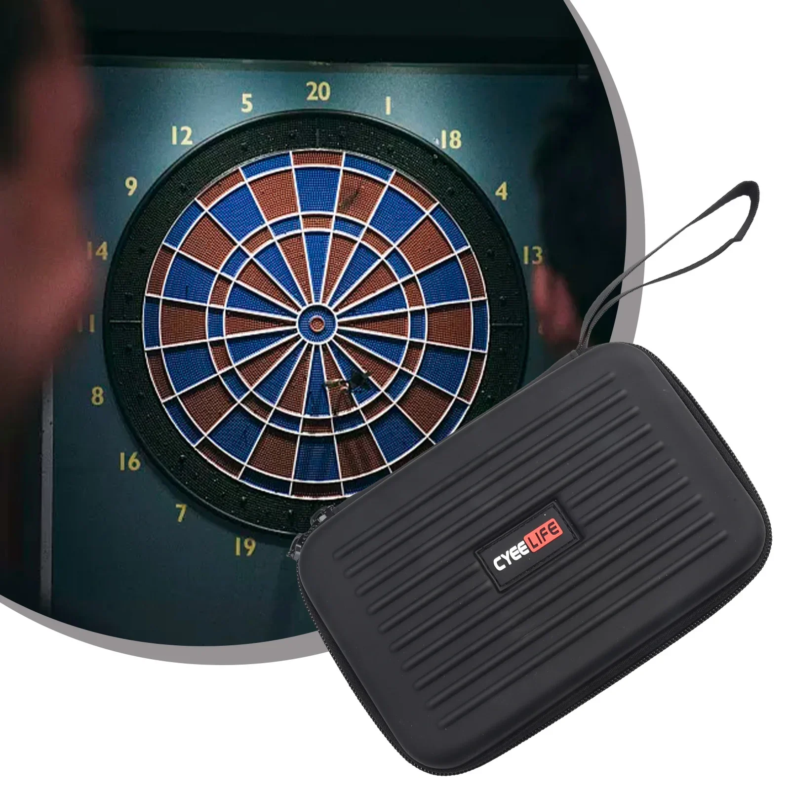 (Case Only) Darts Case Holds 6 Darts Big Darts Carrying Storage For Steel Tip/Soft Tip Darts Holder Shafts Carrying Cases Carry