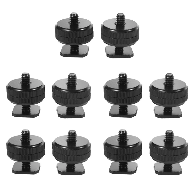 sunri-1-4-polegada-20-adaptador-de-montagem-de-sapata-parafuso-de-tripe-para-flash-sapata-quente-para-equipamento-de-camera-dslr-10-pacotes