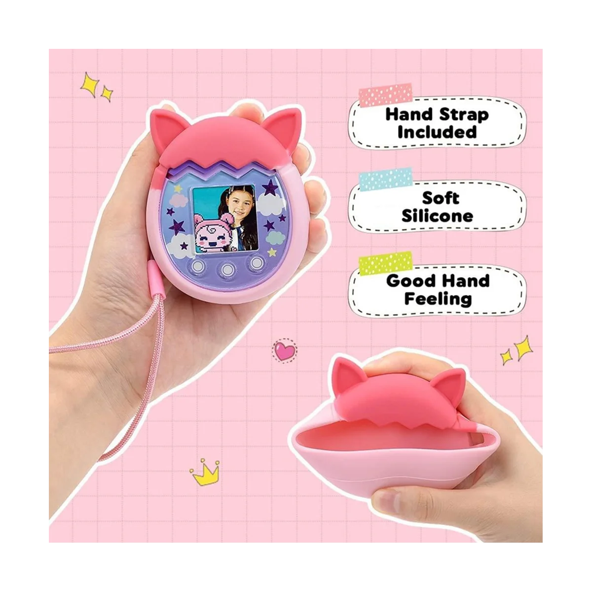 Para Tamagotchi Pix Silicone Capa Eletrônica Pet Machine Shell (B)
