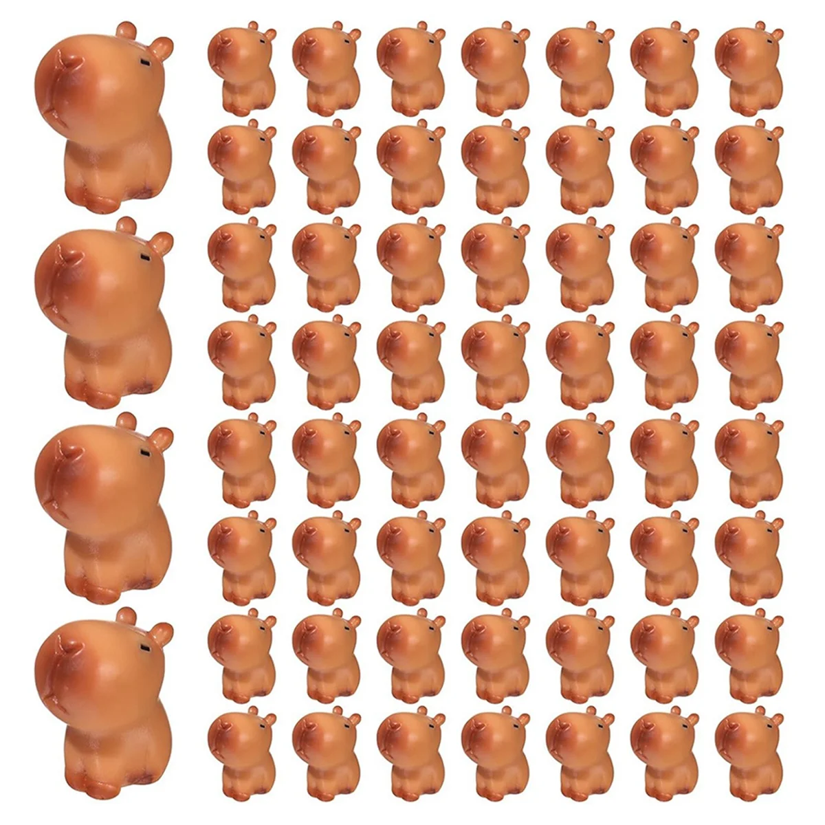 Миниатюрная статуя капибара, модель капибара, украшения, миниатюрные животные, настольные уличные ремесленные украшения