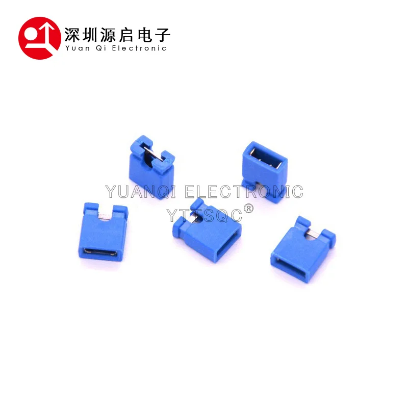 100PCS Blue JUMPER CAP 2.54MM PITCH Standard PCB Mini Jumper Short Circuit Cap Connector