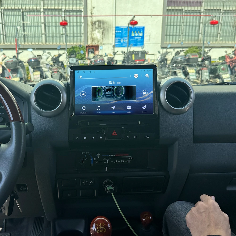 لسيارة Toyota LC70/76/78/79 2007 - 2024 9 بوصة نظام تحديد المواقع العالمي للسيارة مع DVD وCarPlay ونظام Android Auto وHD الوسائط المتعددة بشاشة لمس