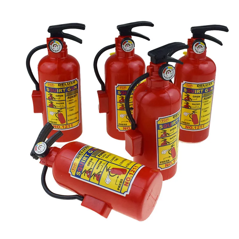 8/4Pcs Water Gun Toy Funny Mini Fire Extinguisher Novelty Whole Person Prank Water Gun Spray Water Beach Bath Swim Children Toys