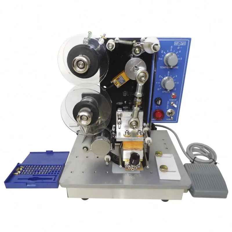 Automatic Date Coder Thermal Printing Ribbon Coding Machine 3 Lines Date Coder