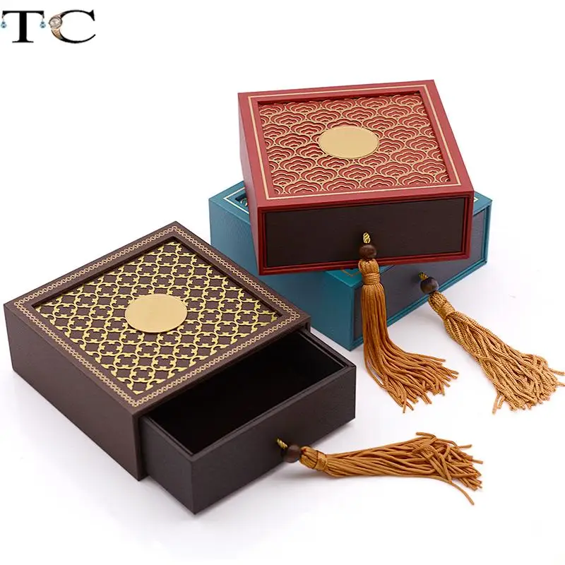 Retro Drawer-Style Bracelet Box Jewelry Display Box Jade Bracelet Bracelet Storage Display Box