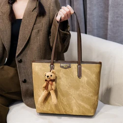 Office woman women purse,large tote bags for women,Large capacity lady classic shoulder bag,fashion Solid color intellectual bag